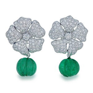 Emerald Blossom Earrings